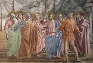 Expectation Prints: Tribute Money (Tributo), by Masaccio