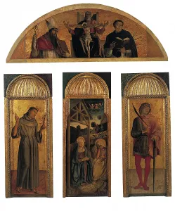 Punishment Prints: Triptych of the Nativity, by co-workers and Gentile Bellini
