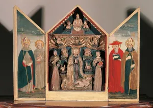 Tomb Prints: Triptych, by Unknown Lombard Artist of 15C