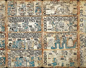 United Mexican States Prints: Trocortesian or Madrid Codex. s