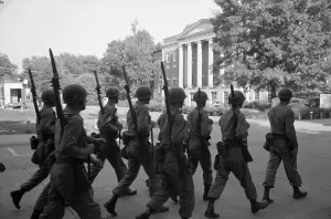 University Prints: Troops at the University of Alabama