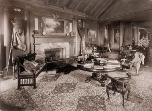 Taxidermy Prints: Trophy room at Sagamore Hill, summer home of President Theodore Roosevelt
