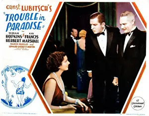 Francis Prints: TROUBLE IN PARADISE, lobbycard