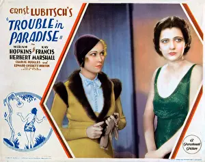 Francis Prints: TROUBLE IN PARADISE, US lobbycard, from left: Miriam Hopkins, Kay Francis, 1932