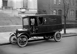 Truck Prints: Trucks. Dermonet's Ford delivery truck, Washington, DC, 1925
