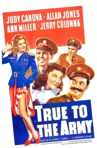 Allan Prints: TRUE TO THE ARMY, US poster, top row from left: Ann Miller