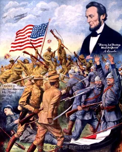 Images Dated 29th August 2007: True sons of freedom, African American soldiers fighting German soldiers in World War I