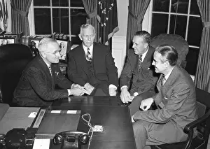 Ambassador Prints: Truman confers with advisors regarding Marshall Plan