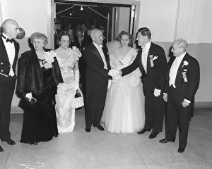 Lcgr1410 Prints: Truman family at the Inaugural Ball at the National Guard Armory. Jan. 20, 1949