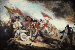 Trumbull Prints: TRUMBULL, John (1756-1843). The Battle of Bunker Hill