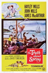 Mills Prints: THE TRUTH ABOUT SPRING, top: Hayley Mills