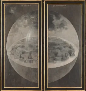 Globe Prints: Tryptich of The Garden of Earthly Delights - The Creation of the World