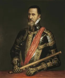 TTITIA, Tiziano Vecello, also called (1490-1576). Portrait of the Duke of Alva. 16th c. SPAIN. Madrid. Liria Palace. Renaissance art. Cinquecento. Oil on canvas