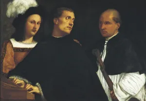 TTITIATiziano Vecelloalso called (1490-1576). Interrupted Concert. ca. 1512. Renaissance art. Oil on canvas. ITALY. Florence. Galleria d'Arte Moderna