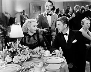 Restaurant Prints: TUGBOAT ANNIE SAILS AGAIN, from left, Jane Wyman, Leon Belasco, Ronald Reagan, 1940