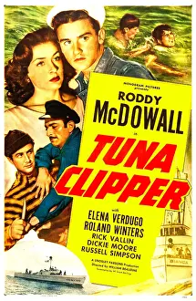 Sailor Prints: TUNA CLIPPER, US poster, top from left: Elena Verdugo