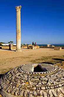 Tunis Prints: TUNISIA. Carthage. The Baths of Antoninus Pius (2nd c)