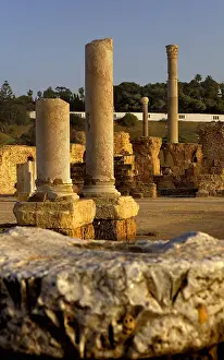Tunis Prints: TUNISIA. Carthage. The Baths of Antoninus Pius (2nd c)