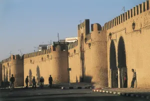 Tunisians Prints: TUNISIA. KAIROUAN. Qayrawan. Bab el-Khouka gate in the wall surrounding the medina