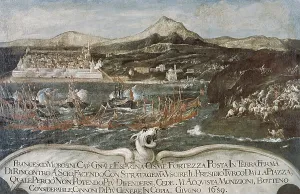 Harbors Prints: Turkish-Venetian Wars. War of Candia or Cretan War (1645-1669)