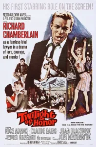 Joey Prints: TWILIGHT OF HONOR, US poster art, Richard Chamberlain, Joey Heatherton, 1963