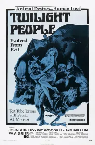 Horror Movies Prints: TWILIGHT PEOPLE, US poster art, from left: John Ashley, Pat Woodell, 1973
