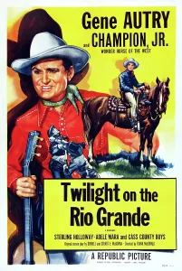 Autry Prints: TWILIGHT ON THE RIO GRANDE, US poster art, Gene Autry, 1947