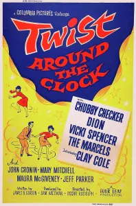 TWIST AROUND THE CLOCK, US poster art, 1961
