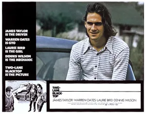 Images Dated 11th May 2010: TWO-LANE BLACKTOP, James Taylor (large inset), 1971