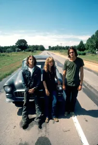 T Shirt Prints: TWO-LANE BLACKTOP, from left: Dennis Wilson