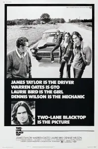 Laurie Prints: TWO-LANE BLACKTOP, US poster, from left: Warren Oates