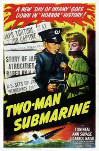 Savage Prints: TWO-MAN SUBMARINE, US poster, Ann Savage (right), 1944