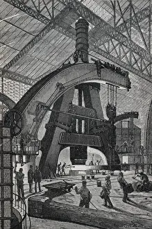 Hammer Prints: Type of hammer. Illustration from 'Dictionary of Architecture and Engineering'