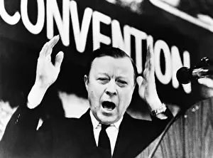 Reuther Prints: UAW President Walter Reuther speaking about the his rift the AFL-CIO head