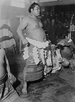 Bare Chested Prints: Uichiro Hosokawa, champion Japanese sumo wrestler from 1915-1923. (BSLOC_2015_17_166)