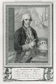 Expedition Prints: ULLOA, Antonio de (1716-1795). Engraving. AISA/Everett Collection**US SALES ONLY**