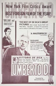 Images Dated 25th February 2014: UMBERTO D, l-r: Maria Pia Casilio, Carlo Battisti, Lina Gennari on poster art, 1955
