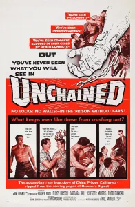 Convict Prints: UNCHAINED, US poster art, 1955