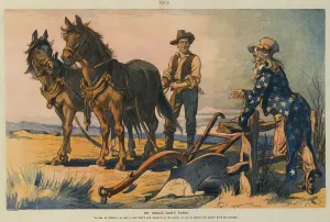 Finance Prints: ON UNCLE SAMS FARM, by Udo Keppler, published in PUCK, Nov. 27, 1912