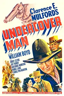 Esther Prints: UNDERCOVER MAN, US poster, bottom from left: Esther Estrella