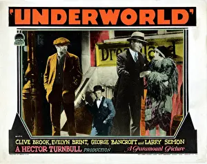 Brent Prints: UNDERWORLD, US lobbycard, Clive Brook