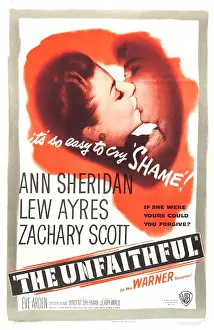 Zachary Prints: THE UNFAITHFUL, US poster, Ann Sheridan, Zachary Scott, 1947
