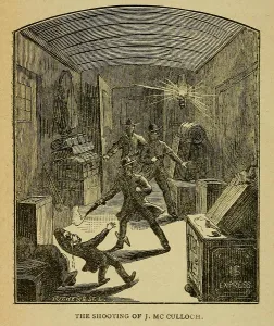 Bandits Prints: Unidentified masked robbers, suspected to be the James gang