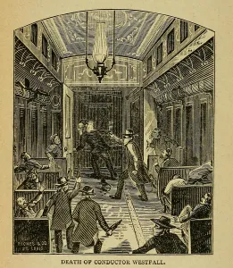 Bandits Prints: Unidentified masked robbers, suspected to be the James gang