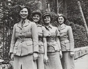 North Africa Prints: Uniformed women of the British military services during World War 2