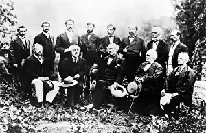 Brent Prints: Union and Confederate Leaders, Standing L-R: Generals John W