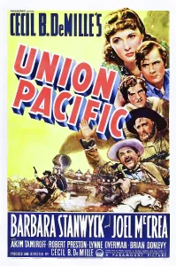 Joel Prints: UNION PACIFIC, from top: Barbara Stanwyck