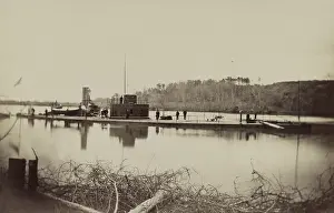 Seaman Prints: Union Passaic class monitor, USS Lehigh, in Trent's Reach, James River, Virginia