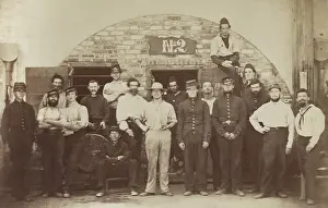 Captured Prints: Union POWs in front of Casement No
