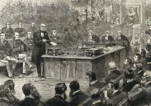 Policies Prints: United Kingdom (1886). Prime Minister William Ewart Gladstone